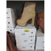 Image 1 : 3 Pairs of Size 8.5 Front Lacing High Heel Boots