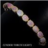 Image 2 : Natural Unheated Oval Ethopian Opal Bracelet