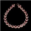 Image 2 : Natural Round Cut 5 mm Top Pink Tourmaline Bracelet