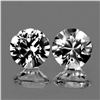 Image 1 : Natural  Diamond Cut White Zircon Pair 6.50 MM - FL