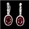 Image 1 : Natural Red Ruby 8x6 MM Earrings