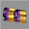 Image 1 : NATURAL TOP ANAHI AMETRINE Pair 14x12 Mm - FL