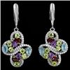 Image 1 : Natural Multi Gemstone Earring