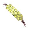 Image 1 : Natural Green Peridot Rhodolite Garnet 74.86 Cts Bangle