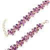 Image 3 : Natural Intense Purple Amethyst Flower 92 Ct Bracelet