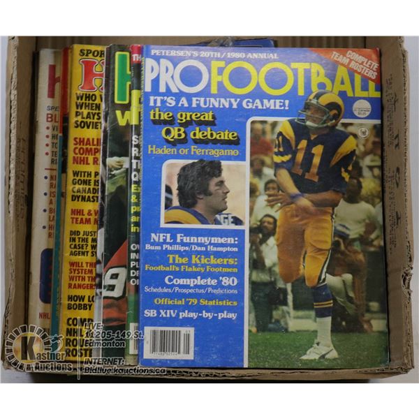 BOX OF FOOTBALL MAGAZINES