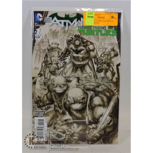 #1 ISSUE DC COMICS BATMAN & NINJA TURTLES