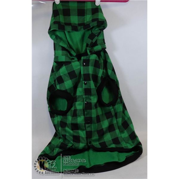 PAWZ LARGE PLAID DOG JACKET