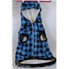 Image 1 : NEW PLAID DOG COAT WITH FLEECE LINING SIZE XXL