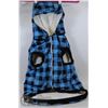Image 1 : NEW PLAID DOG COAT WITH FLEECE LINING SIZE XXL