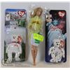 Image 1 : COKE BARBIE DOLL AND BEANIE BEARS