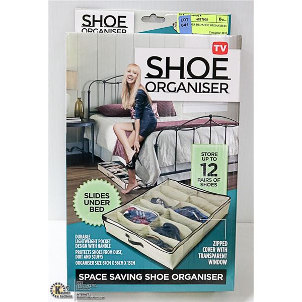 NEW UNDER BED SHOE ORGANISER / STORAGE