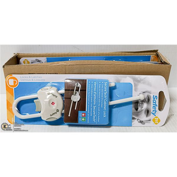 NEW CASE OF 4 SAFETY 1ST SECURE TECH CABINET LOCK