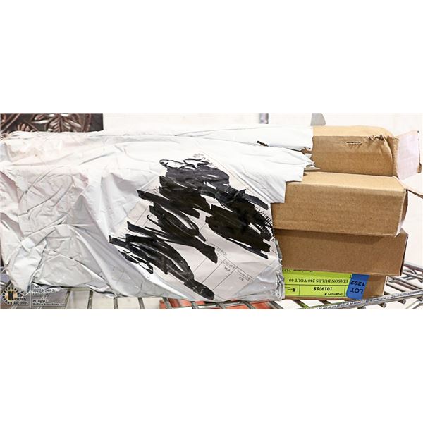 7 - 12" EDISON BULBS 240 VOLT 40 WATT