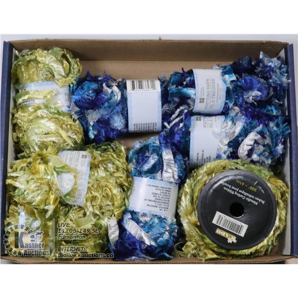 FLAT OF ASSORTED YARNS