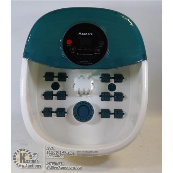 NEW MAXKARE ELECTRIC FOOT BATH MASSAGER