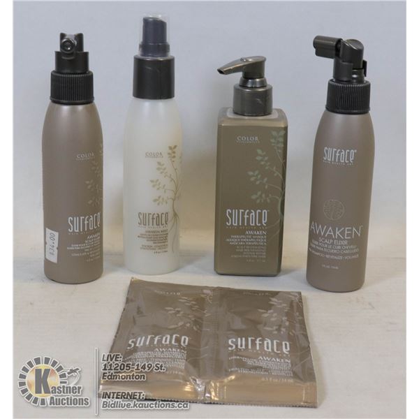 LOT OF SURFACE AWAKEN PRO HAIR PRODUCTS