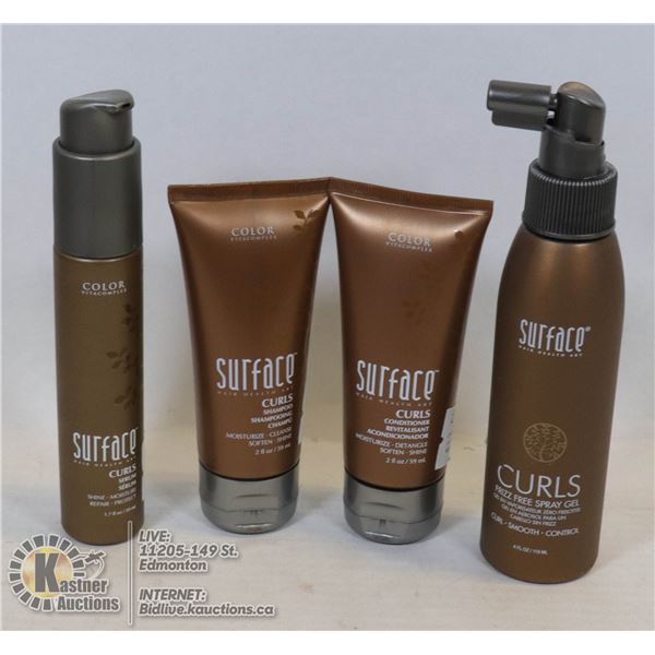 LOT OF SURFACE PROFESSIONAL CURLS HAIR PRODUCTS