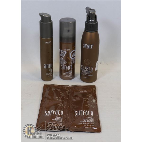 LOT OF SURFACE CURLS HAIR PRODUCTS