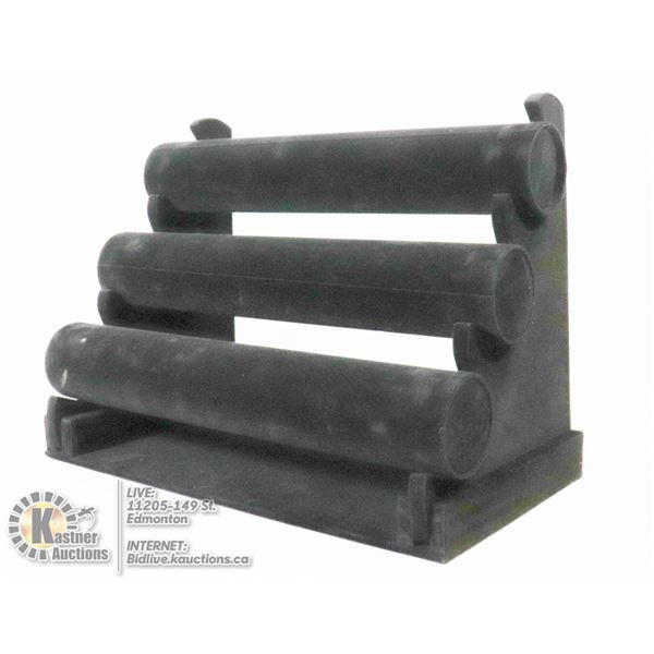 BLACK VELVET 3 TIER JEWELLERS DISPLAY STAND