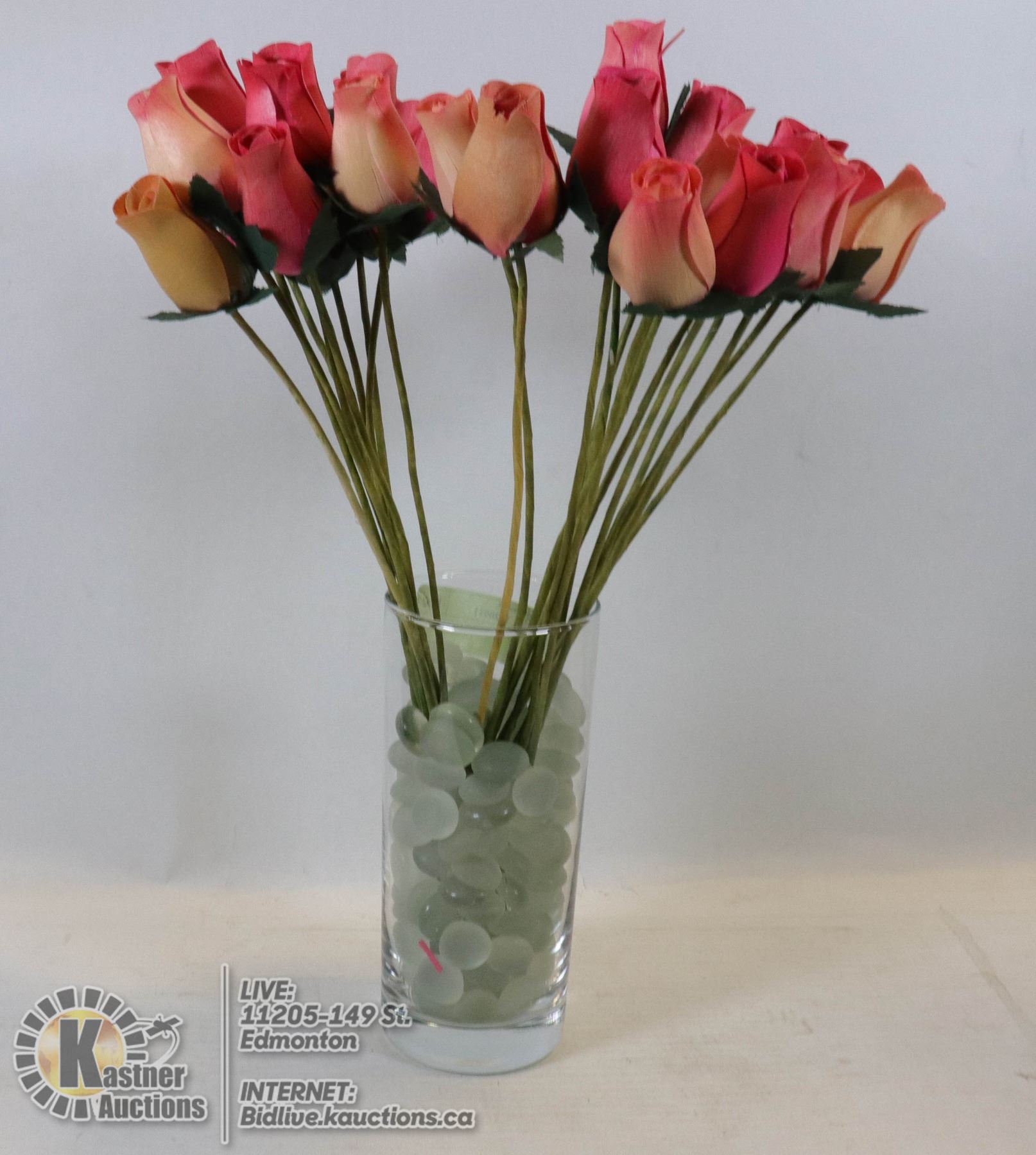 24 WOOD MADE ROSES 14? HIGH