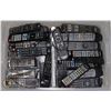 Image 1 : CLEAR TOTE WITH OVER 50 TV REMOTE CONTROLS