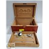 Image 1 : LTH - 0201 HUMIDOR RUSTIC BURL FINISH WITH DRAWER