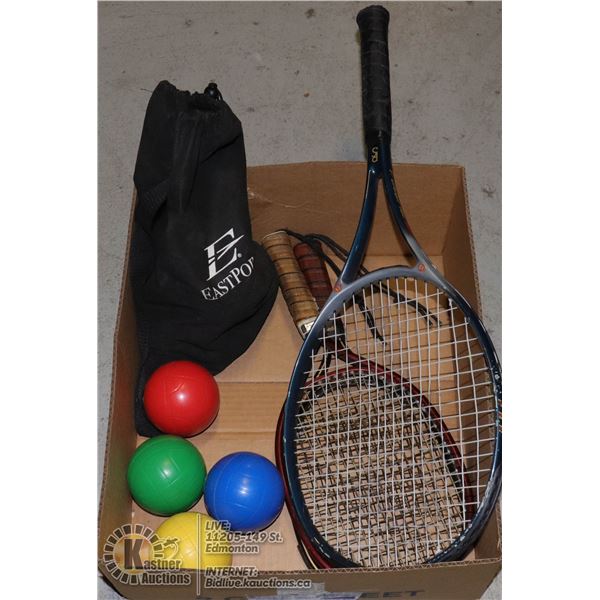LARGE BOX WITH GEAR - EAST POINT LAWN BOWLING