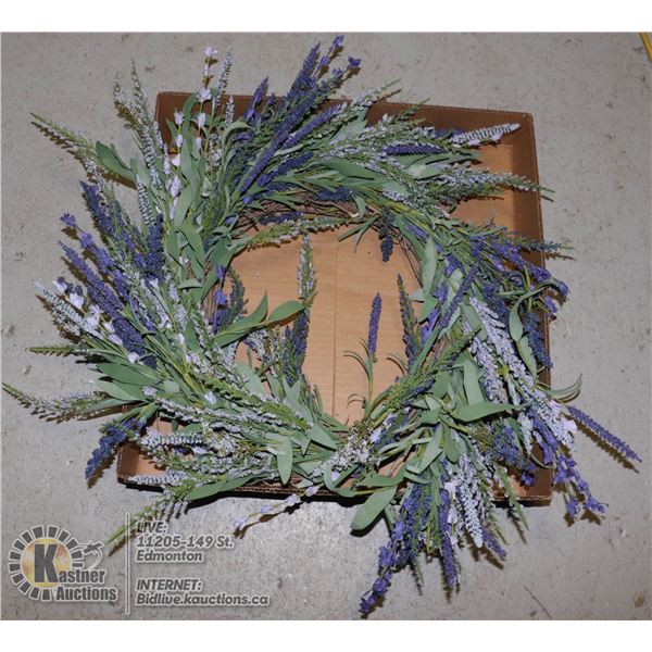 FLAT WITH ALL SEASON WALL-MOUNT WREATH