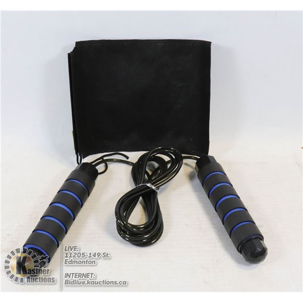 MEMORY FOAM GRIP WORKOUT SKIPPING ROPE