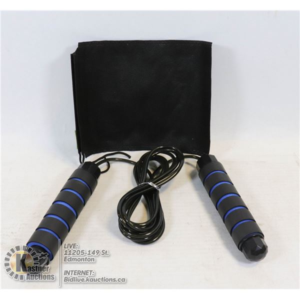 MEMORY FOAM GRIP WORKOUT SKIPPING ROPE