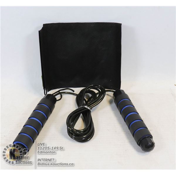 MEMORY FOAM GRIP WORKOUT SKIPPING ROPE