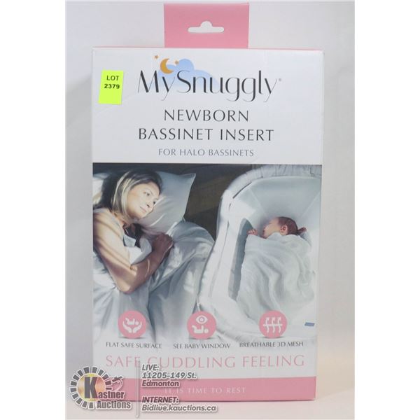 MY SNUGGLY NEWBORN BASSINET INSERT FOR HALO