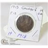 Image 1 : ONE CENT 1913 GEORGE V F.12 E