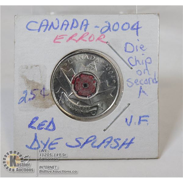 2004 .25 RED DYE SPLASH