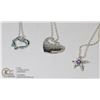 Image 1 : LOT OF 3 PENDANTS AND NECKLACES