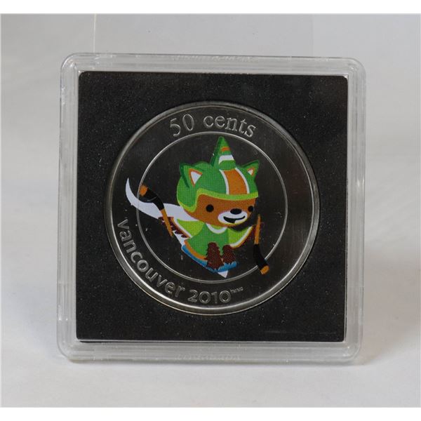 2010 VANCOUVER OLYMPIC 50 CENT COIN "SUMI"