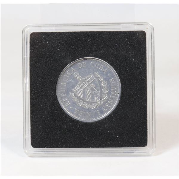 MISSING DATE ERROR CUBA 20 CENTAVO (1980)