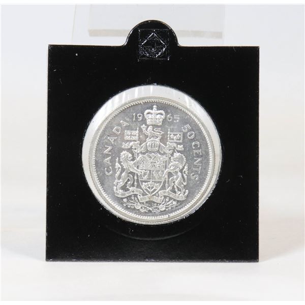 CHOICE MINT STATE 1965 SILVER CANADA 50 CENT