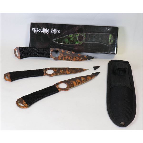 3 NEW 8" THROWING KNIVES