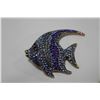 Image 1 : LARGE FIN FISH RHINESTONE BROOCH