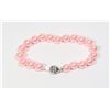 Image 1 : #32-PINK SEA SHELL PEARL BRACELET 8mm/7.5"