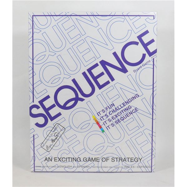 NEW SEQUENCE  A GAME OF STATEGY