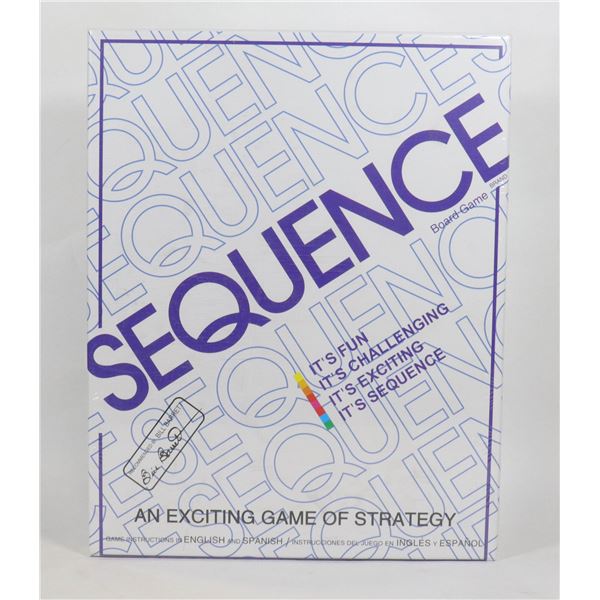 NEW SEQUENCE  A GAME OF STATEGY