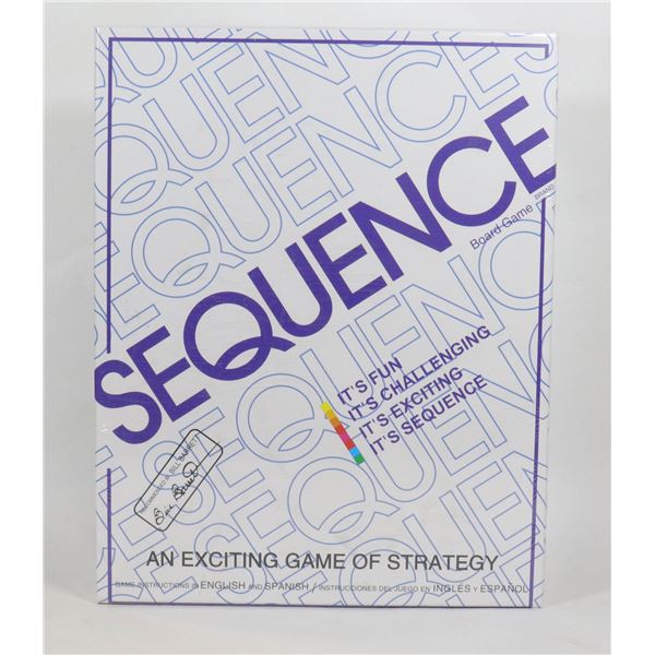 NEW SEQUENCE  A GAME OF STATEGY