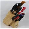 Image 1 : KNIFE BLOCK FULL OF KNIVES