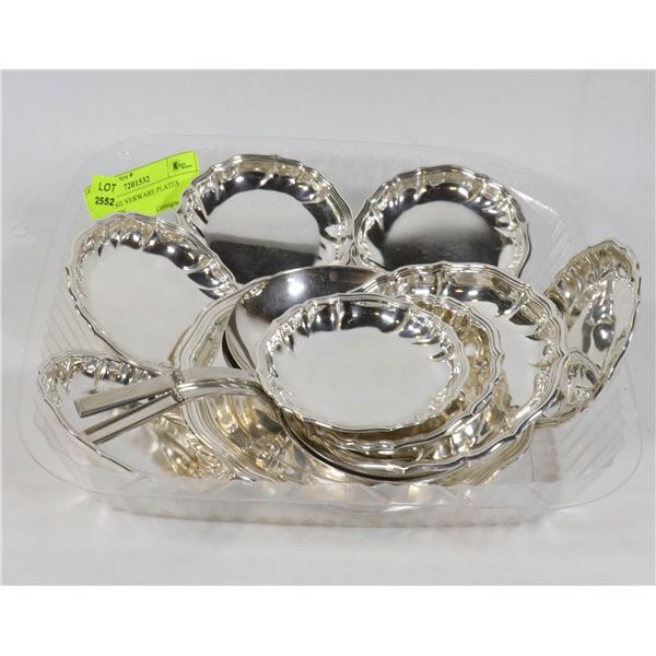 VINTAGE SILVERWARE PLATES COLLECTION