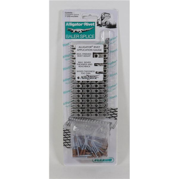 ALLIGATOR RIVET BALER SPLICE NEW