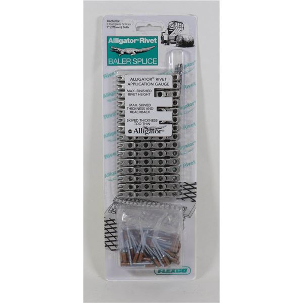 ALLIGATOR RIVET BALER SPLICE NEW