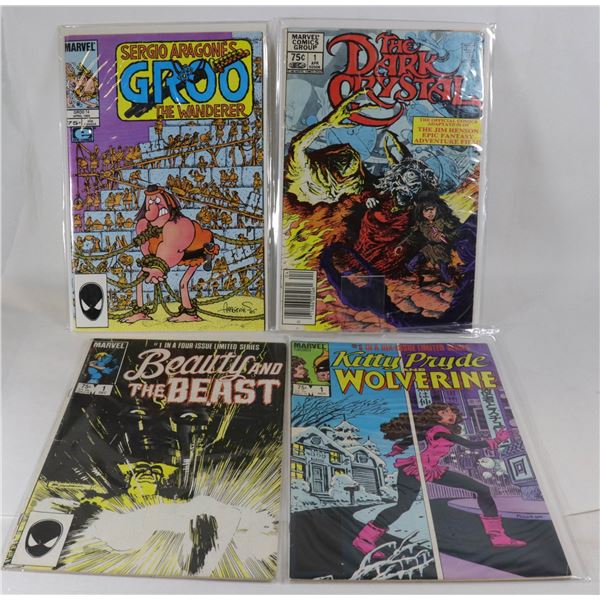 4 VINTAGE NO1 MARVEL COMICS KITTY PRIDE/WOLVERINE,